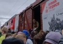Жителі російського міста билися за кашу біля «поїзда перемоги»